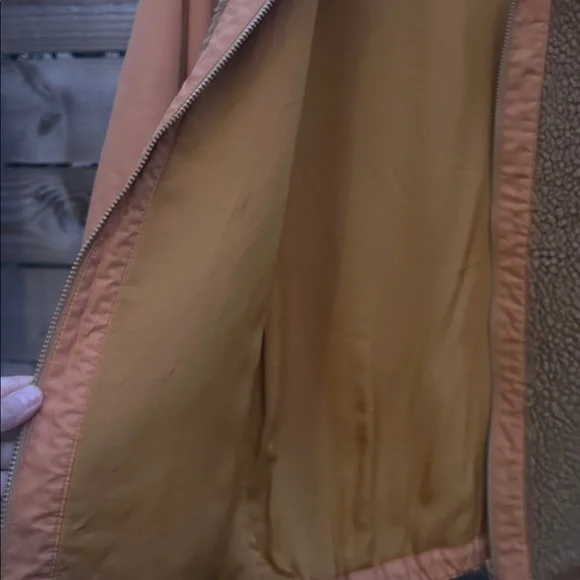 Vintage Brown and orange Sherpa Jacket - Picture 3 of 4